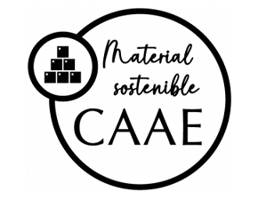 material sostenible caae logo
